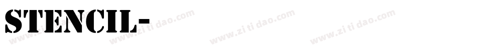 stencil字体转换