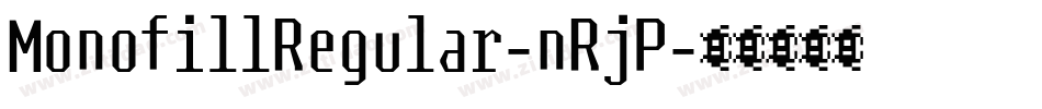 MonofillRegular-nRjP字体转换