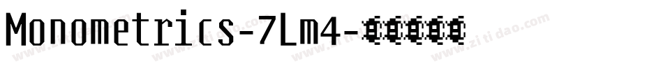 Monometrics-7Lm4字体转换