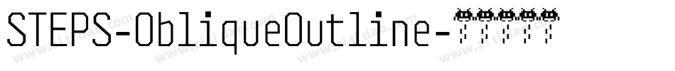 STEPS-ObliqueOutline字体转换