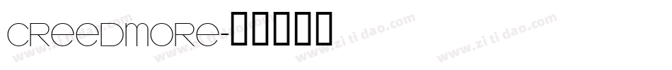 Creedmore字体转换