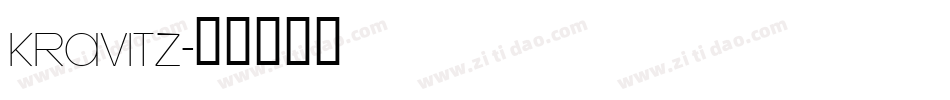 KRAVITZ字体转换