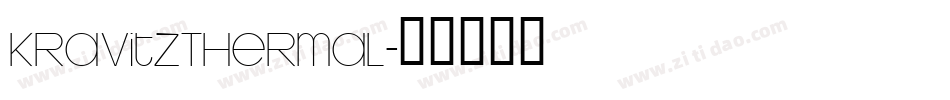 KravitzThermal字体转换