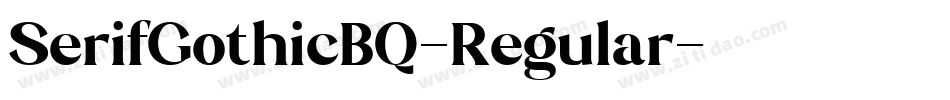SerifGothicBQ-Regular字体转换