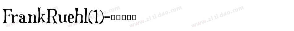 FrankRuehl(1)字体转换