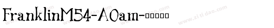 FranklinM54-A0am字体转换