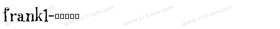 frank1字体转换