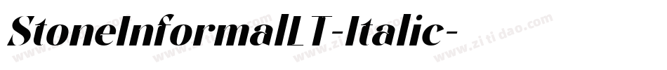StoneInformalLT-Italic字体转换