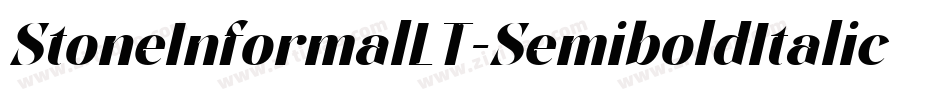 StoneInformalLT-SemiboldItalic字体转换