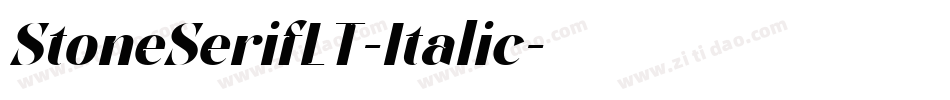 StoneSerifLT-Italic字体转换