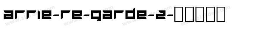 Arrie-re-Garde-2字体转换