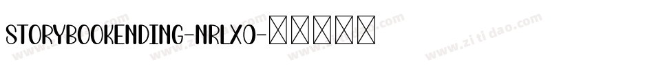 StorybookEnding-nRLX0字体转换