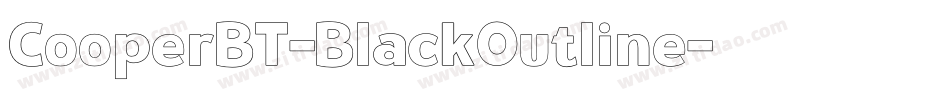 CooperBT-BlackOutline字体转换