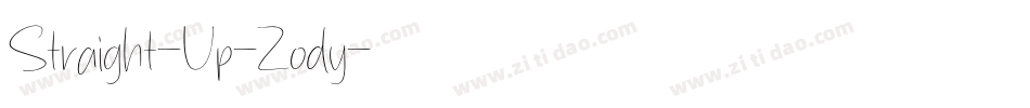 Straight-Up-Zody字体转换