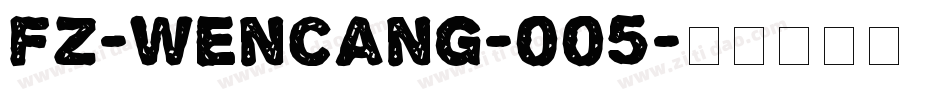 fz-wencang-005字体转换