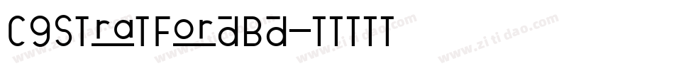 CgStratfordBd字体转换