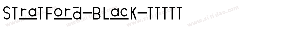 Stratford-Black字体转换
