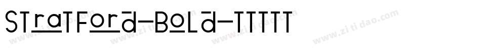 Stratford-Bold字体转换