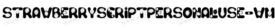 StrawberryScriptPersonalUse-wm5x字体转换