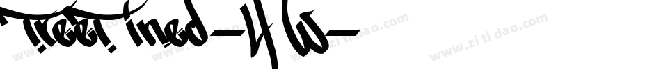 StreetLined-42W字体转换