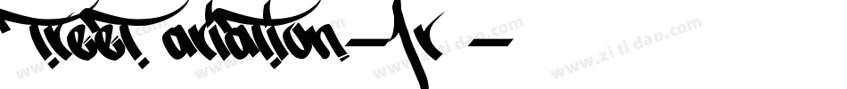 StreetVariation-1rB字体转换