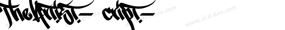 TheArtist-Script字体转换