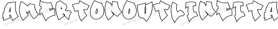 AmertonOutlineItalic-jVdy字体转换