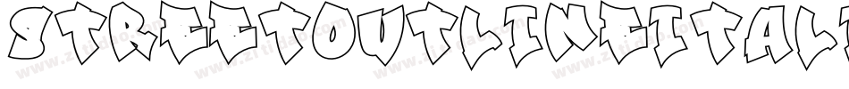 StreetOutlineItalic-G8g字体转换