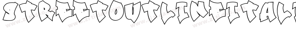 StreetOutlineItalic-G8g字体转换
