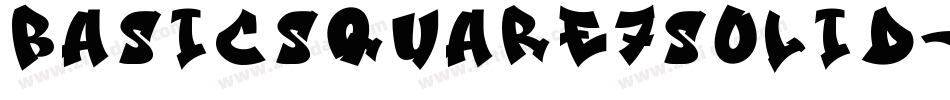 BasicSquare7Solid-Rom6字体转换