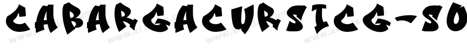 CabargaCursICG-SolidAlt字体转换