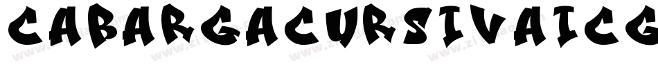 CabargaCursivaICGSolid字体转换