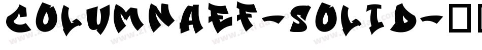 ColumnaEF-Solid字体转换