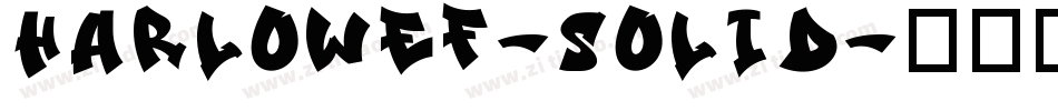 HarlowEF-Solid字体转换