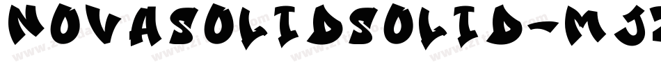 NovaSolidSolid-mJzm字体转换