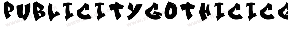 PublicityGothicICG-Solid字体转换