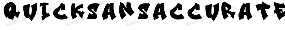 QuicksansAccurateICG-Solid字体转换