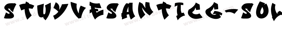 StuyvesantICG-Solid字体转换