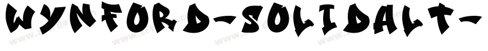 Wynford-SolidAlt字体转换