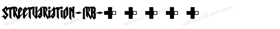 StreetVariation-1rB字体转换