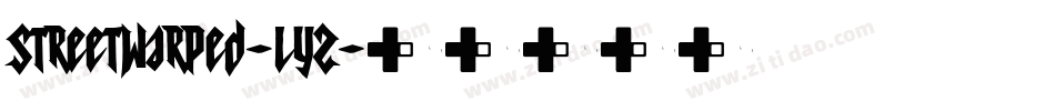 StreetWarped-lYZ字体转换