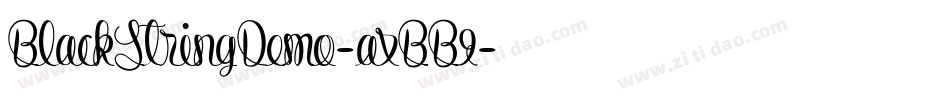 BlackStringDemo-axBB9字体转换