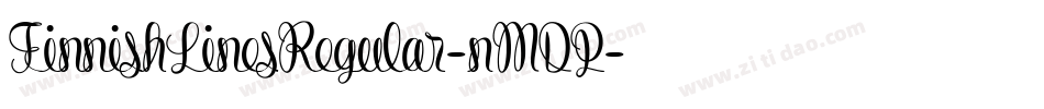 FinnishLinesRegular-nMDP字体转换