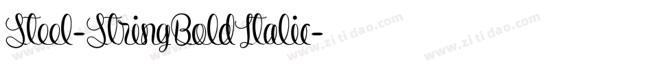 Steel-StringBoldItalic字体转换