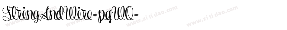 StringAndWire-pqWO字体转换