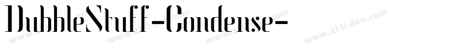 DubbleStuff-Condense字体转换