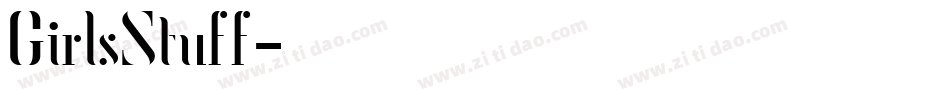 GirlsStuff字体转换