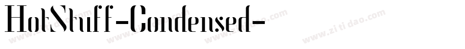 HotStuff-Condensed字体转换