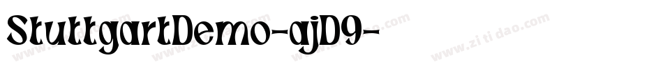 StuttgartDemo-ajD9字体转换