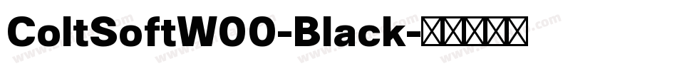 ColtSoftW00-Black字体转换